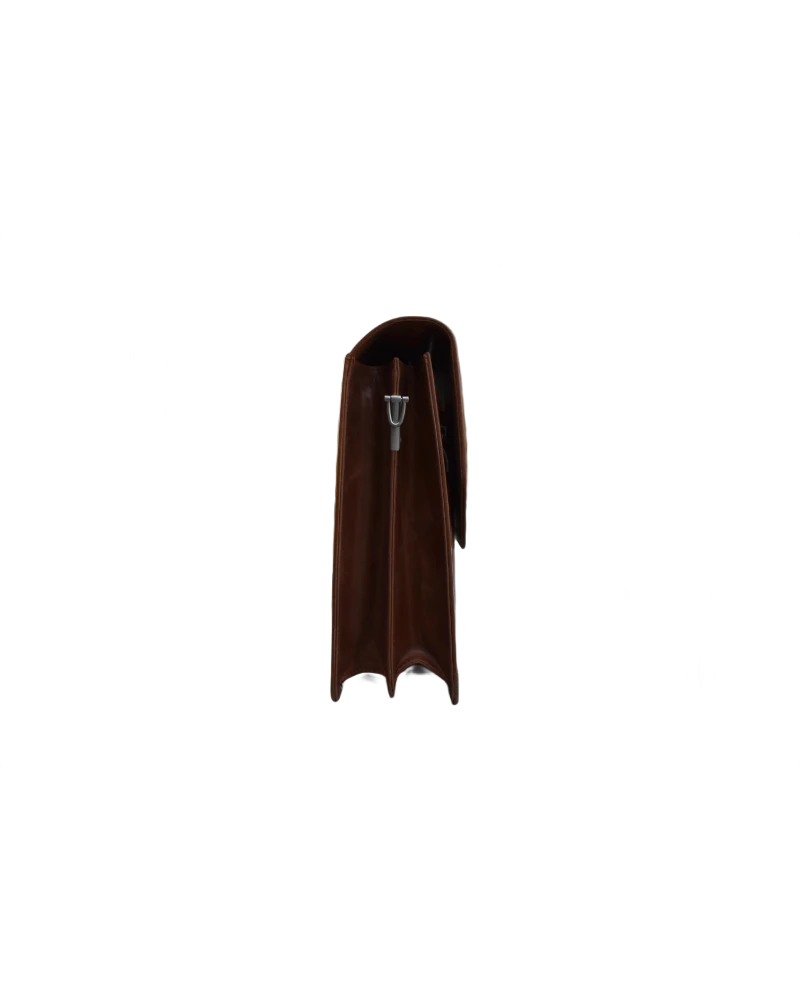 Office Leather Bag for Men - Tan - Pull Up
