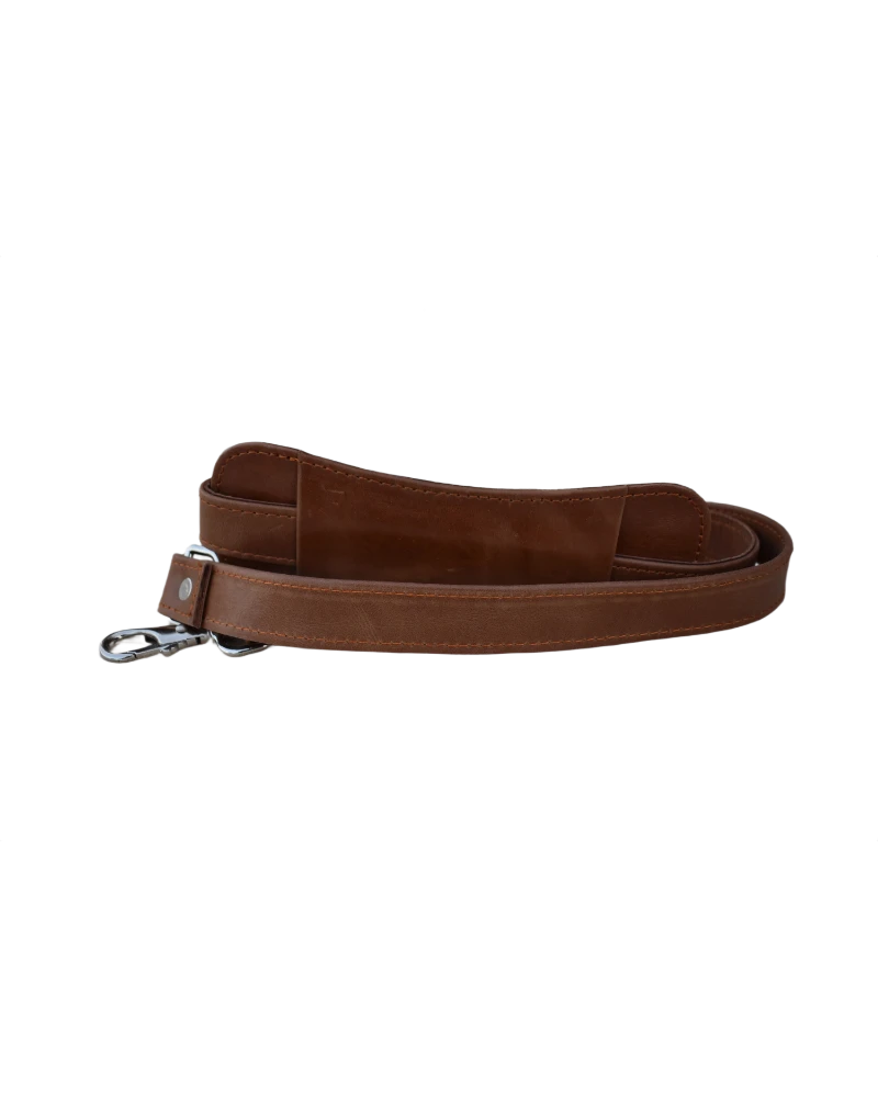 Office Leather Bag for Men - Tan - Pull Up