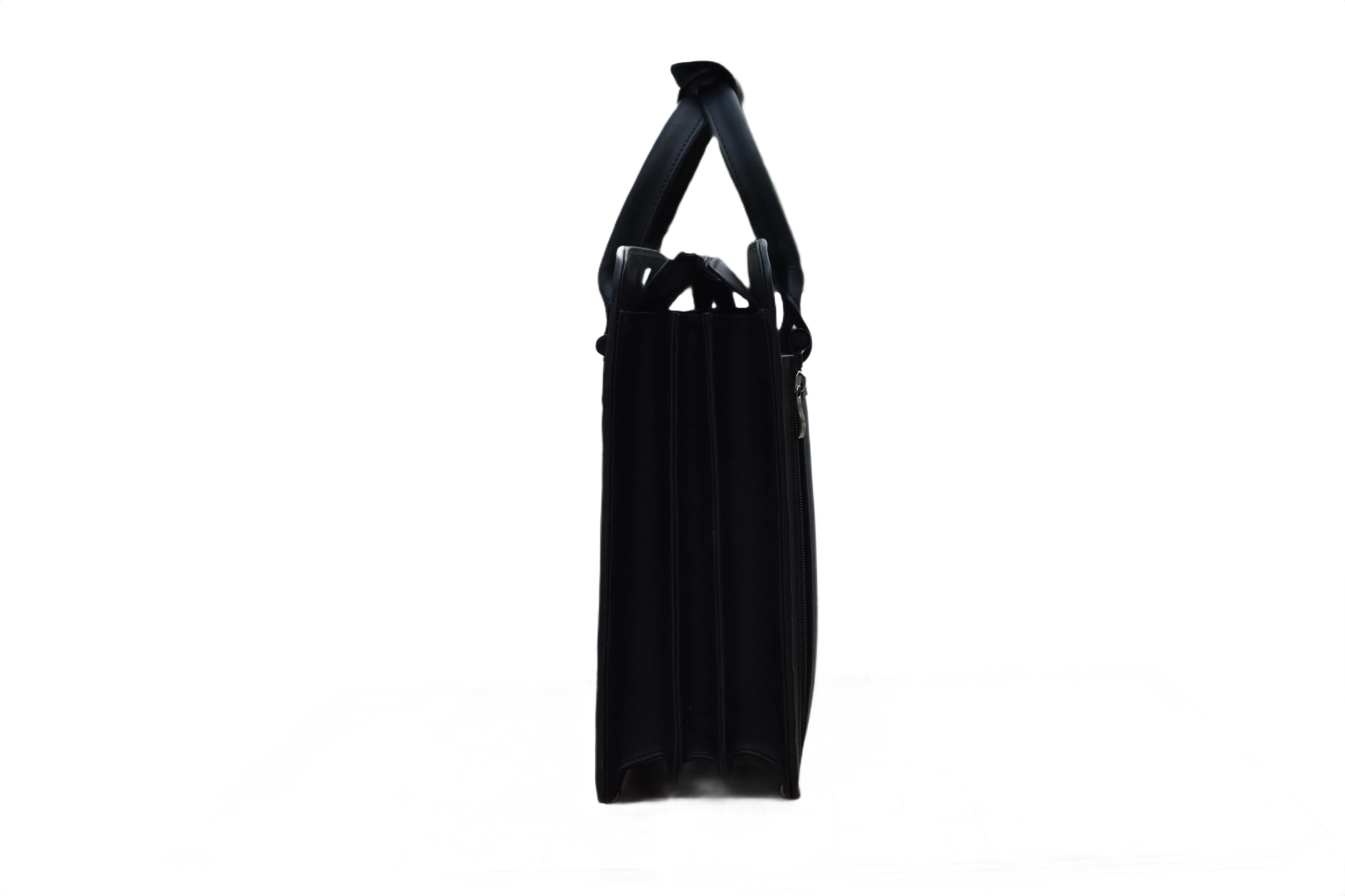 Leather Briefcase Bag - Black