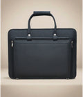 Leather Briefcase Bag - Black