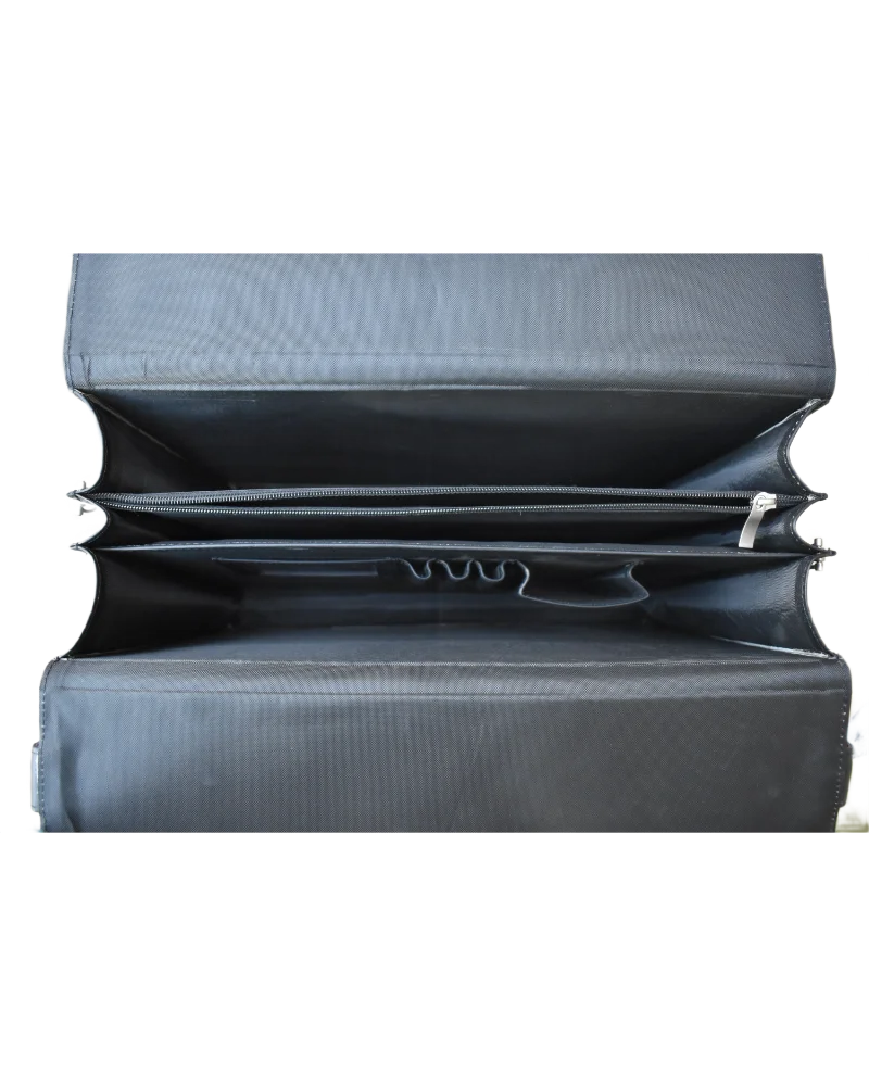 Leather Briefcase Bag for Men – Black