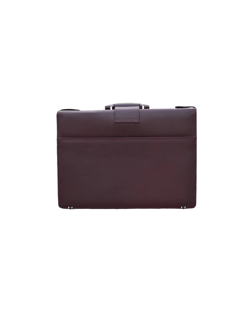 Leather Briefcase Bag for Men – Dark Burgundy Brown