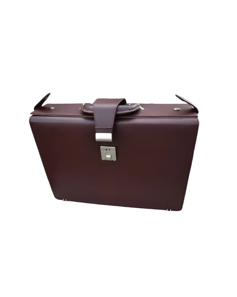 Leather Briefcase Bag for Men – Dark Burgundy Brown