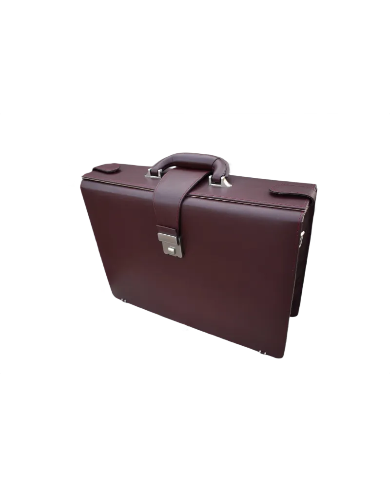 Leather Briefcase Bag for Men – Dark Burgundy Brown