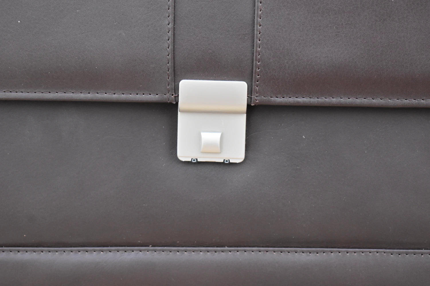 Office Leather Bag for Men - Dark Brown