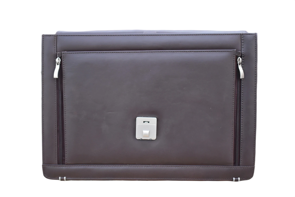 Office Leather Bag for Men - Dark Brown