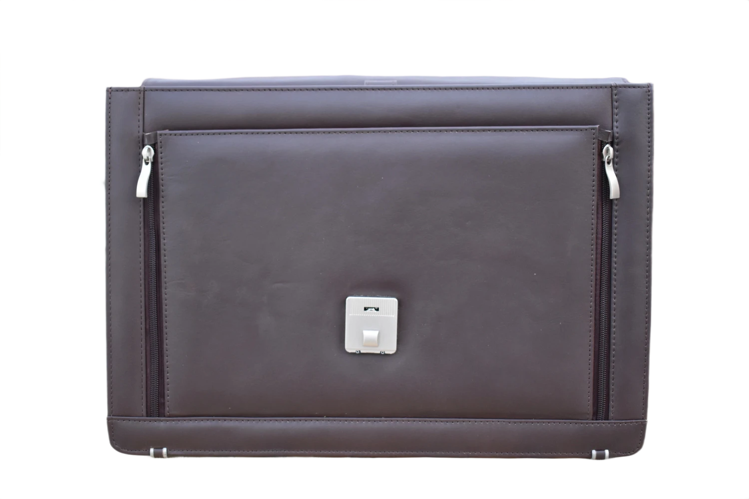 Office Leather Bag for Men - Dark Brown