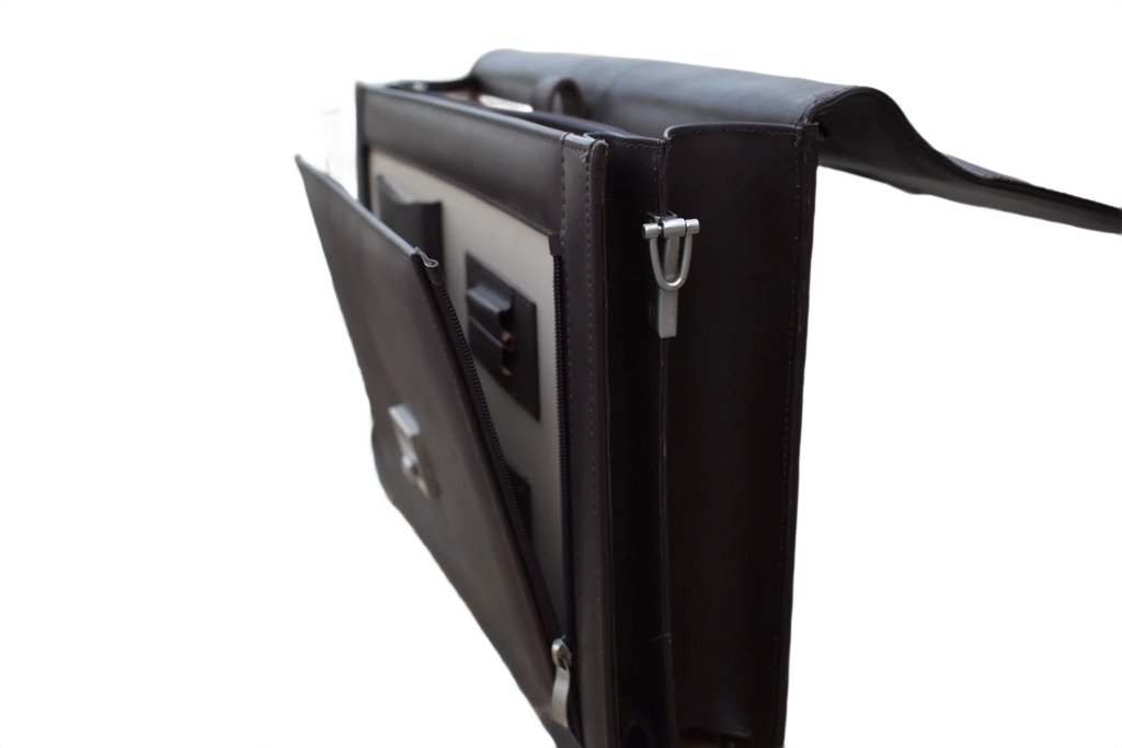 Office Leather Bag for Men - Dark Brown