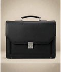 Office Leather Bag for Men - Black