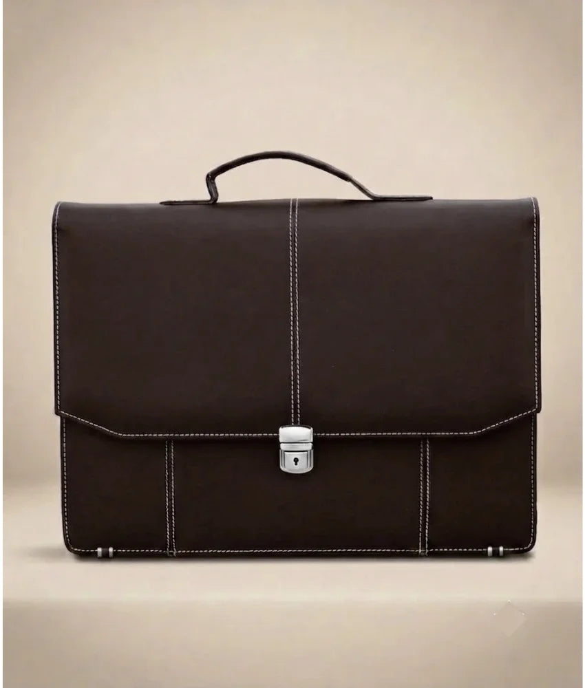 Office and Laptop Bag for Men -  Dark Brown