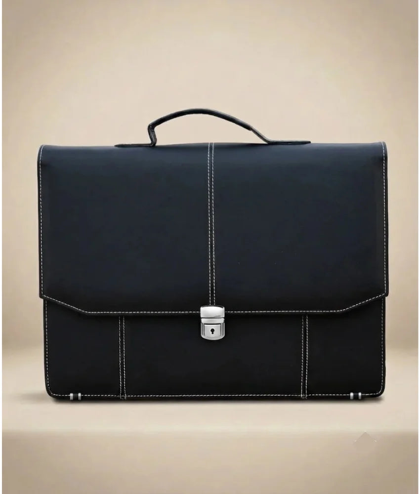 Office and Laptop bag for Men - Black