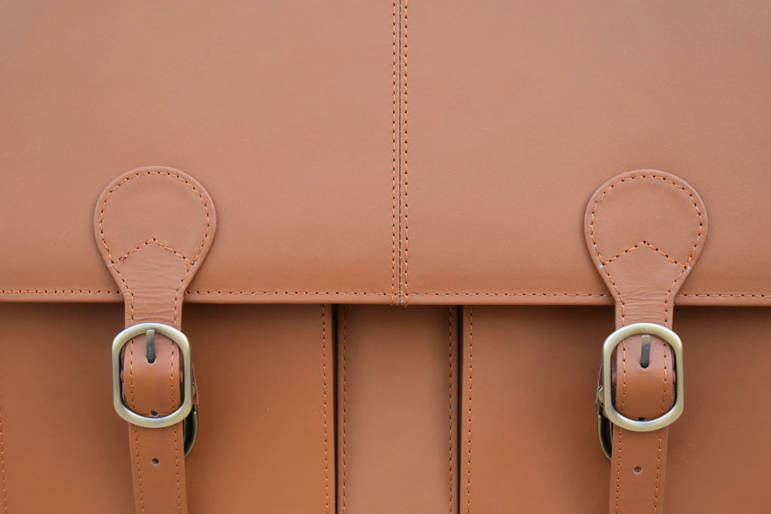 Leather Executive Satchel for Men - Tan