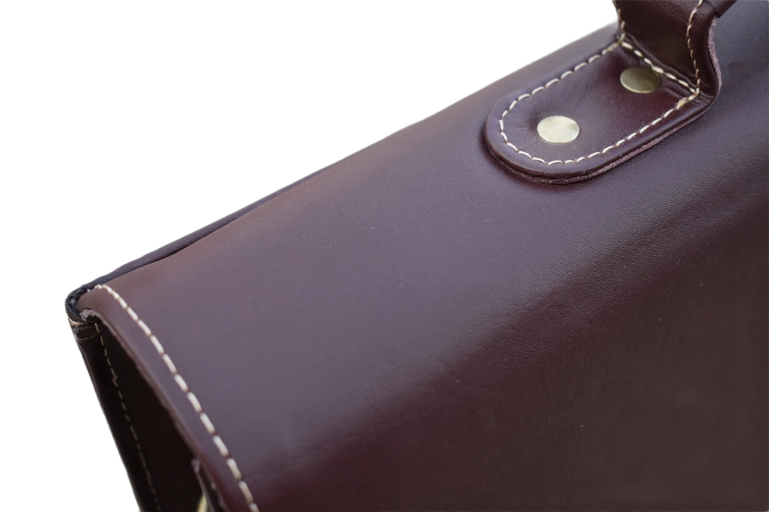 Laptop & Document Bag for Men - Dark Burgundy Brown