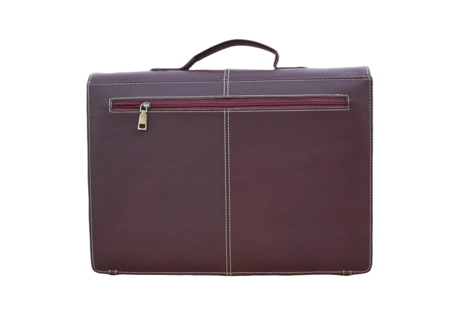 Laptop & Document Bag for Men - Dark Burgundy Brown