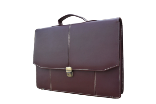 Laptop & Document Bag for Men - Dark Burgundy Brown