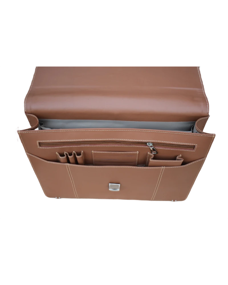 Laptop and Document Bag for Men - Tan
