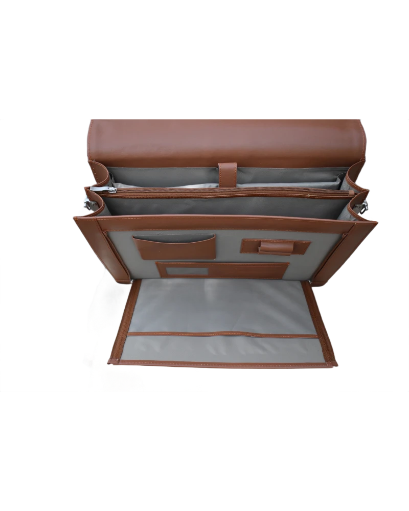Office Leather Bag for Men - Tan